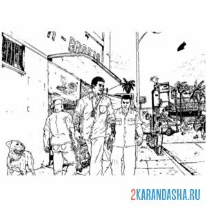 Раскраска гта игра