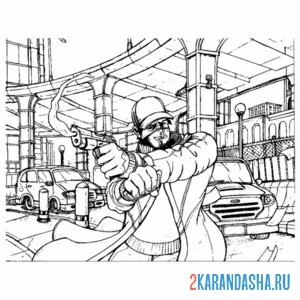 Раскраска гта нападение