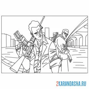 Раскраска гта 5