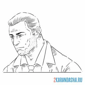 Раскраска michael de santa гта