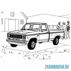 Раскраска пикап гта (gta)