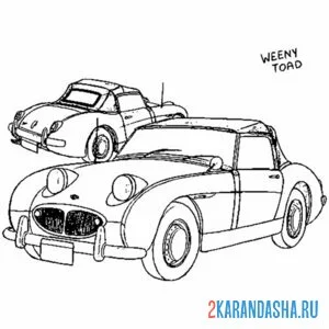 Раскраска ретро машины гта (gta)