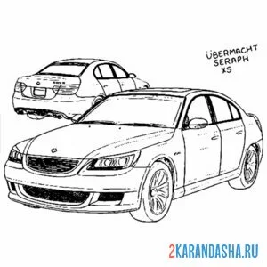 Раскраска седан гта (gta)