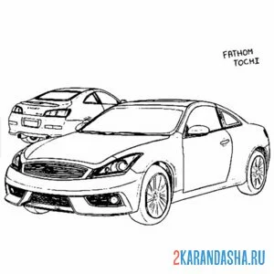 Раскраска быстрая машина гта (gta)