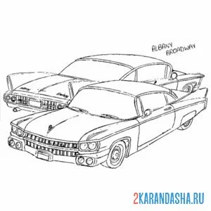 Раскраска ретро тачка из гта (gta)