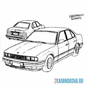 Раскраска бмв гта (gta)