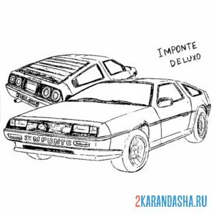 Раскраска авто ретро гта (gta)