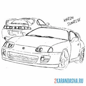 Раскраска машина гта (gta) обычная