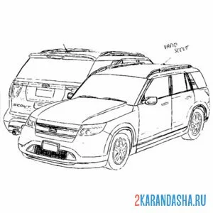 Раскраска городская машина гта (gta)