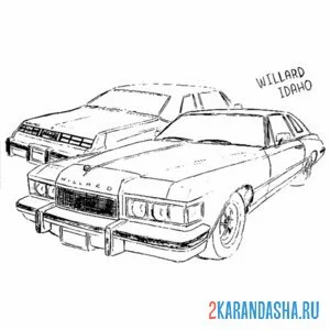 Раскраска гта (gta) две тачки ретро