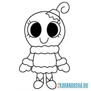 Раскраска мир денди бобетт