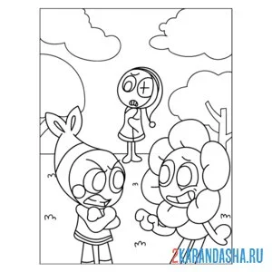 Раскраска из игры мир денди