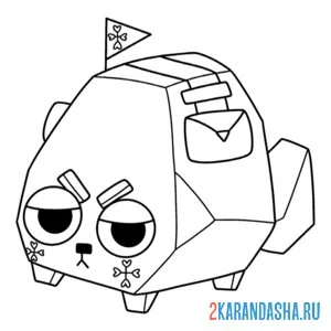 Раскраска коул мир денди