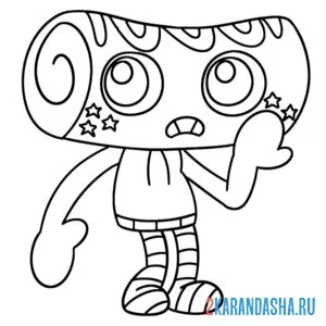 Раскраска космо мир денди