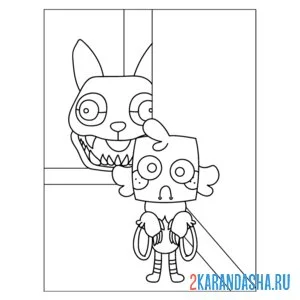 Раскраска игра денди ворлд