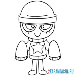 Раскраска гиги мир денди