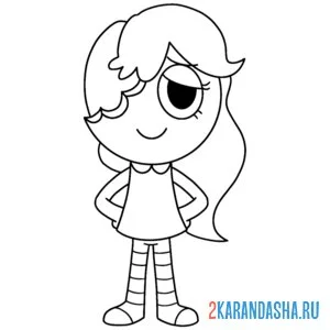 Раскраска джинджер мир денди