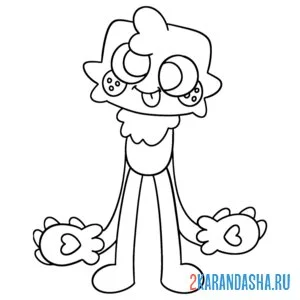 Раскраска губ из мир денди