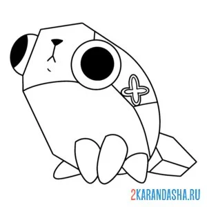 Раскраска пебл мир денди