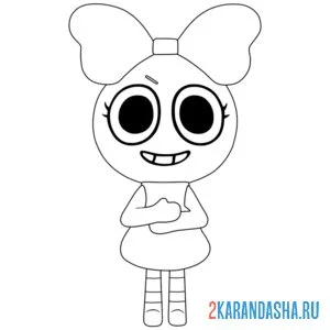 Раскраска поппи мир денди