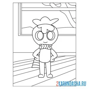 Раскраска мир денди кадр