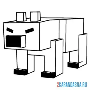 Раскраска 99 ночей в лесу медведь