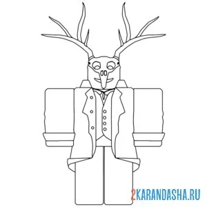 Раскраска 99 ночей в лесу роблокс 2