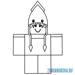 Раскраска 99 ночей в лесу kraken kid