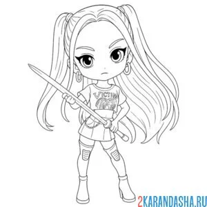 Раскраска хантрикс мира аниме