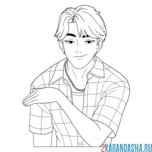 Раскраска джину kpop: demon hunters