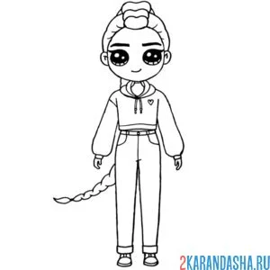 Раскраска мира персонаж хантрикс