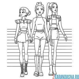 Раскраска на прогулеке хантрикс