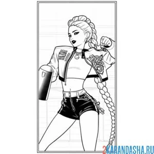 Раскраска руми на сцене хантрикс