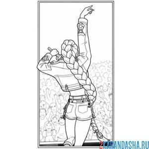 Раскраска руми на сцене зажигает хантрикс