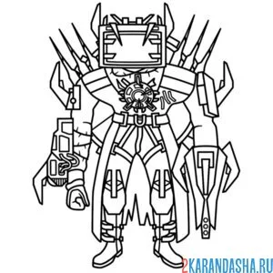 Раскраска watchman of doom disinfected