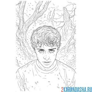 Раскраска уилл 5 сезон осд (очень странные дела)