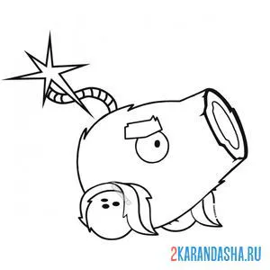 Раскраска кокосовая пушка