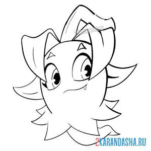 Раскраска красивый призрачный перец