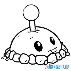 Раскраска картофельная мина