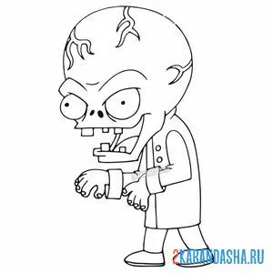 Раскраска доктор зомбосс
