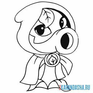 Раскраска зеленая тень