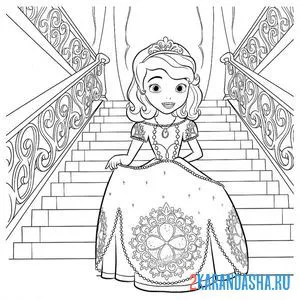 Раскраска во дворце