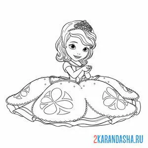 Раскраска в шикарном платье