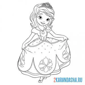 Раскраска учится танцевать