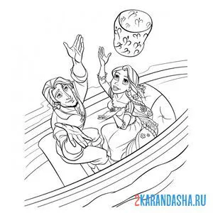 Раскраска запускает фонарики с флином