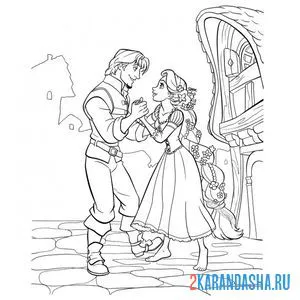 Раскраска влюблена во флина