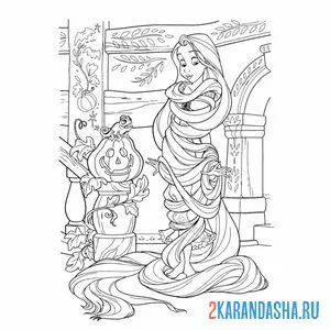 Раскраска запуталась в волосах