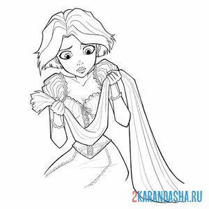 Раскраска обрезала волосы