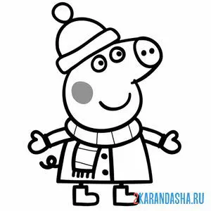 Раскраска зимой