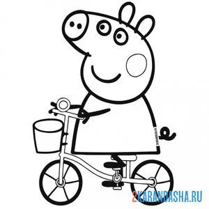 Раскраска на велосипеде